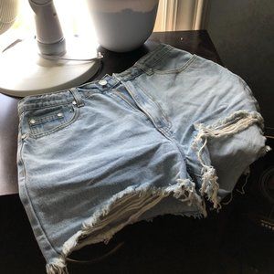 Missguided Distressed Denim Shorts